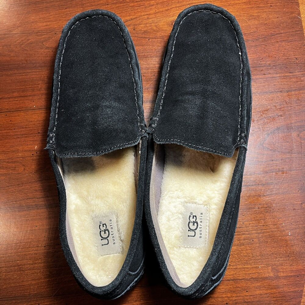 UGG Men’s Alder Shearling wool Lined Slipper Loafer Moccasin Approx Sz10